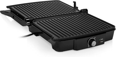 Контактний гриль Tristar з відкриванням на 180 і поверхнею для смаження 29 x 23,5 см/каністру можна також використовувати як насті