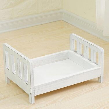 Дерев&39яний реквізит для дитячого ліжечка, знімний кошик, аксесуари для ліжка, фон для фотостудії, реквізит для фотостудії, подарунок, диван, позує, новонароджений, 42 x 28,5 x 21,5 см, білий