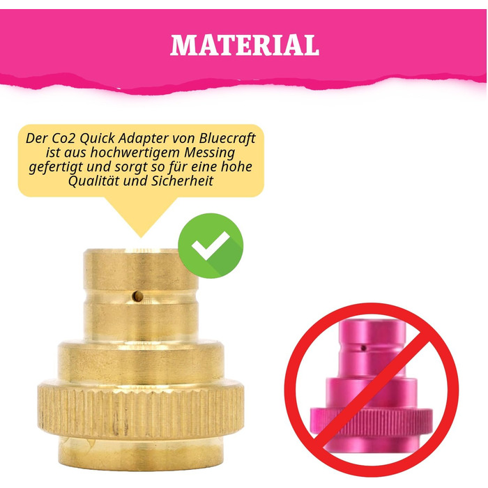 Швидкий адаптер для виробників CO2 газованої води DUO, Art, Terra, Gaia та Crystal 3.0 425 г 60-літровий алюмінієвий циліндр