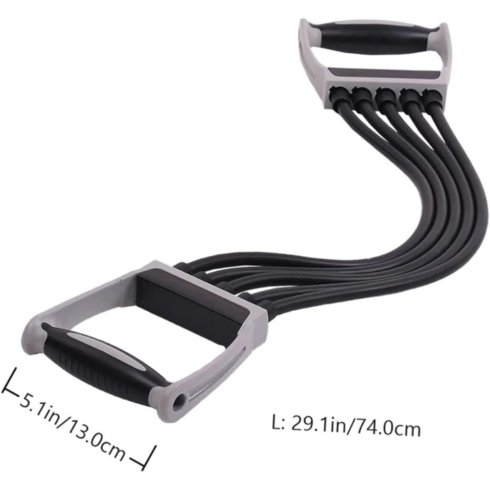 Фітнес-обладнання 1 x Пуллер Еспандери для вправ Еспандер для грудей Для чоловіків Гімнастичні стрічки Для чоловіків Еспандер для вправ на прес Фітнес-мотузка Настінний ролик Пластик з поліпропілену Чорна пружина