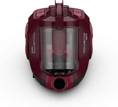 Безмішковий пилосос, 1,2 л, паркетна щітка RO2933EA, чорний/темно-червоний
