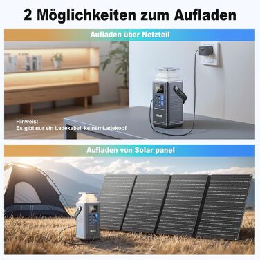 Зовнішній акумулятор Powerstation PD100W, акумулятор SBAOH 296 Втгод для кількох пристроїв, сонячний генератор для кемпінгу, активного відпочинку, подорожей, надзвичайних ситуацій (адаптер живлення не входить до комплекту)