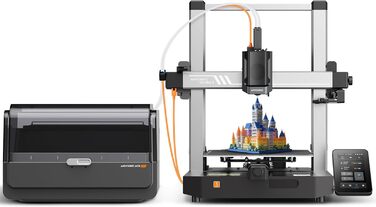Багатоколірний комбінований 3D-принтер Anycubic Kobra 3, друк у 4 кольори, висока швидкість 600 мм/с, висихання нитки під час друк