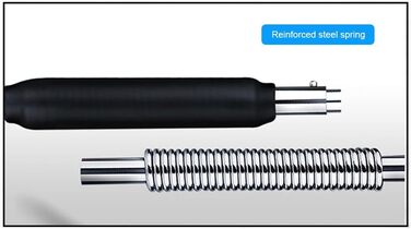 Регульований тренажер для рук Twister Arm, багатофункціональний U-подібний еспандер для домашнього використання з пружинною силовою штангою, для вправ на плечі, руки та груди, синьо-чорний