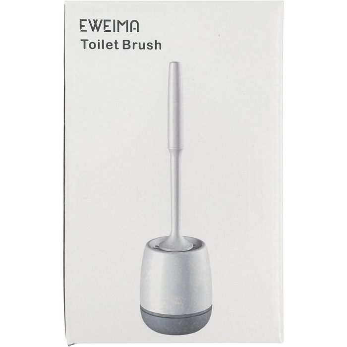 Щітка для туалету силіконова, EWEIMA щітка для туалету силіконова з набором швидкосохнучих тримачів, щітка для туалету настінна та