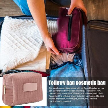 Косметичка на блискавці, дорожня косметичка, непроникна косметичка, туалетні приналежності, велика місткість, косметичка на блиска