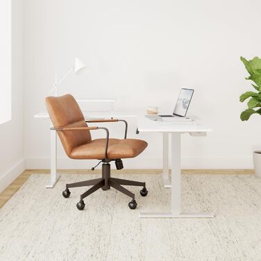 Г-подібний стіл з регульованою висотою, електричним керуванням та 3 налаштуваннями пам&39яті, кутовий стіл 160 x 140 см з органайзером для кабелів та гачками, ергономічний комп&39ютерний стіл, білий, 160 x 140 см