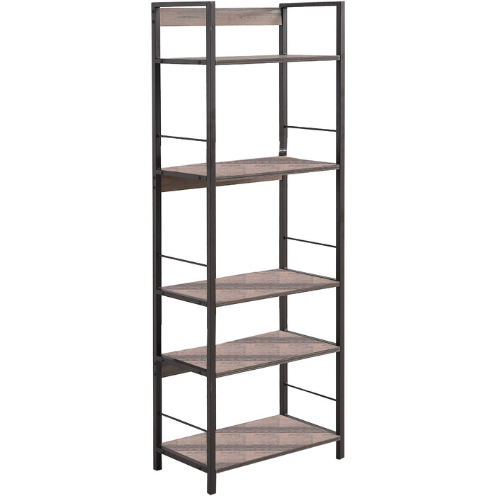 Комплект шафи 2150033002 - Металева полиця Kala 52 см, Кава - Чорний/Дерев&39яний, 52 x 30 x 150 см