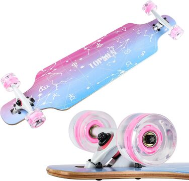 Лонгборд Love Dancing Cruiser 41" 104 см вуличний танцювальний шов 8-шаровий клен ABEC-11 80A PU колеса повний компліт з T-Tool для хлопчиків дівчаток початківців дорослих підлітків drop-through freeride спуск вантажопідйомність 150 кг оригінал 2025