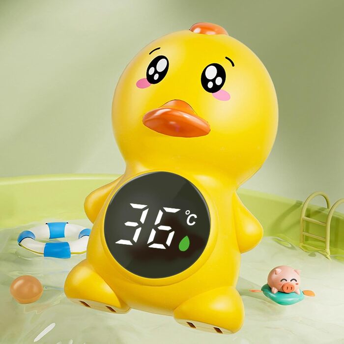 Термометр для ванни для дитини, плаваючий термометр для дитини, з датчиком температури води, точний дисплей температури, плаваючий