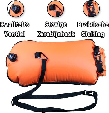 Плавальний буй Tri-Sports для плавання у відкритій воді, помаранчевий