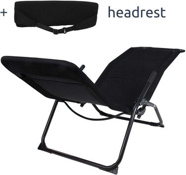 Ваш садовий шезлонг GEAR Lettino 3D, шезлонг для сауни з подушкою, шезлонг із швидковисихаючим 3D-сітчастим чохлом і чохлом для за