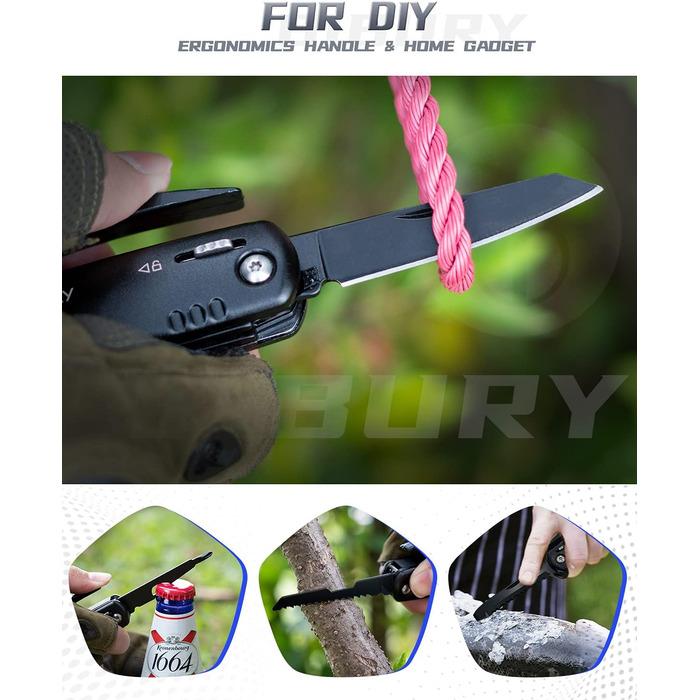 Молоток і сніжинка мультитул для чоловіків, кемпінг аксесуари виживання спорядження, подарунок для чоловіків тато чоловік, молоток