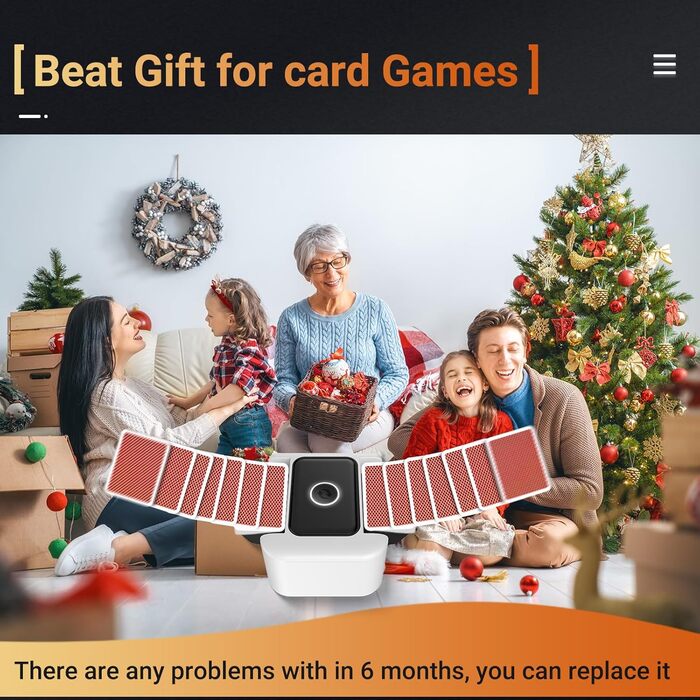 Автоматичний перезаряджуваний мішальник карт для 1-2 колод, тихий електричний міксер для карт, портативний швидкий мішальник, автоматичний мішальник для гральних карт для UNO, Раммі, Phase 10 (Білий)