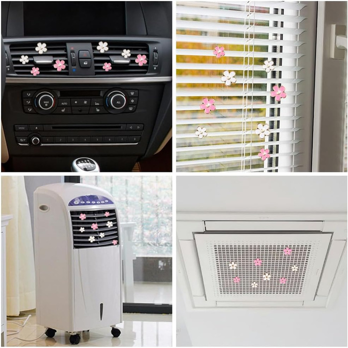 Автомобільний дифузор URAQT, 8 шт. Квітка ромашки Автомобільний освіжувач повітря Кліп Освіжувач повітря на виході Вентилятор Осві