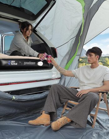 Автомобільний матрац JOYTUTUS, самонадувальний надувний матрац для позашляховиків, універсальне автомобільне ліжко з 2 повітряними подушками для багажника, подорожей/кемпінгу/дому/на природі вбудований повітряний насос