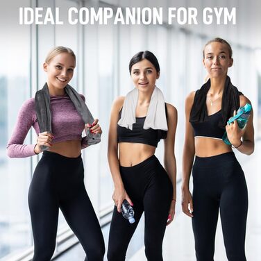 Рушники для тренажерного залу з мікрофібри Спорт Фітнес Тренування Рушник для поту Супер м'який і поглинаючий 40см х 80см 3 шт. и