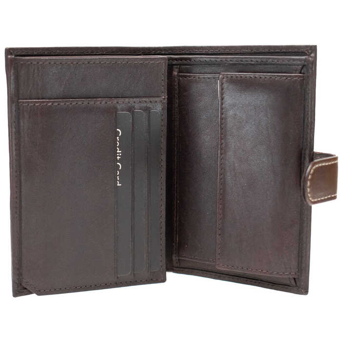 Портмоне чоловіче шкіряне Semi Line RFID Brown (P8266-1)