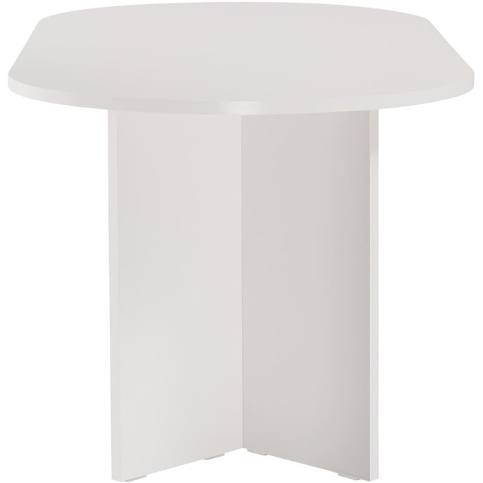 Елегантний білий обідній стіл, 180 x 75 x 89,5 см ДСП з 100 меламіновим покриттям, товщина 25 мм Ідеально підходить для сучасних обідніх приміщень, дерево, білий колір