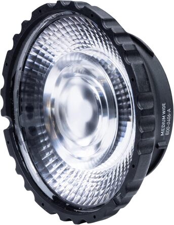 Для Reflex LED Continuous and Flash Light та CLX10 Continuous Light, кут променя 36 Середня широка оптика 36