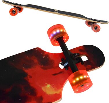 Комплектна дошка з високошвидкісними кульковими підшипниками ABEC, прохідна, фрірайд, скейт, круїзерська дошка Apollo Longboard Re