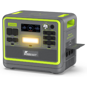 ДБЖ інверторний електрогенератор портативний сонячний генератор 2400 Вт (4800 Вт пік) 230В 3A змінного струму виходи, супер швидка