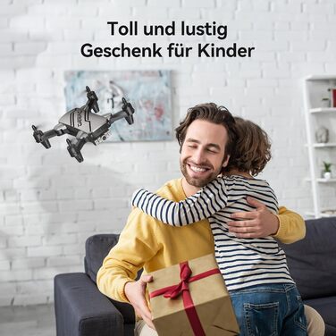 Дрон DEERC D20 з камерою HD 720P для дітей, складаний RC міні-квадрокоптер з FPV WiFi живою трансляцією, 2 батареї, тривалий час п