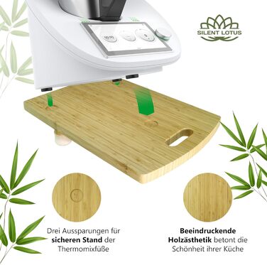 Бамбукова ковзна дошка Silent Lotus Premium для Thermomix екологічна елегантність для вашої кухні