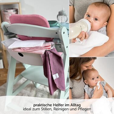 Муслінові пелюшки MAKIAN 9 упаковок, 40x40 см, перевірено Oeko-TEX Standard 100, 9 пелюшок для відрижки преміум якості - 4-шарові