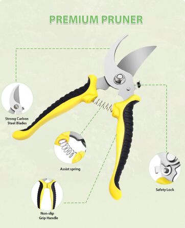 Набір садових інструментів MOSFiATA Gartenwerkzeug 12 предметів, міцна нержавіюча сталь, дерев'яні ручки з антиковзким покриттям та водонепроникна сумка для транспортування