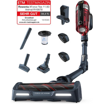 Акумуляторний пилосос Rowenta X-Force Flex 11.60 Догляд за домашніми тваринами RH9878WO Потужність всмоктування 130 Вт Акумуляторн