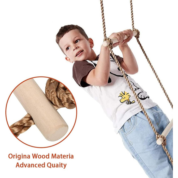 Багатофункціональна гойдалка-трапеція,Трапеція з пластиковими кільцями,Багатофункціональна дитяча дерев'яна трапеція,Трапеція з кі