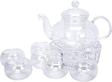 Елегантний та корисний чайник з термостійкого прозорого скла великої місткості (2) 34 De