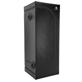 Намет для вирощування рослин в приміщенні, 60x60x160 см, з піддоном, отворами для кабелів та інструкцією зі збирання