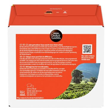 Кавові капсули NESCAF DOLCE GUSTO Lungo, упаковка з 3 шт. (3 x 30 капсул)