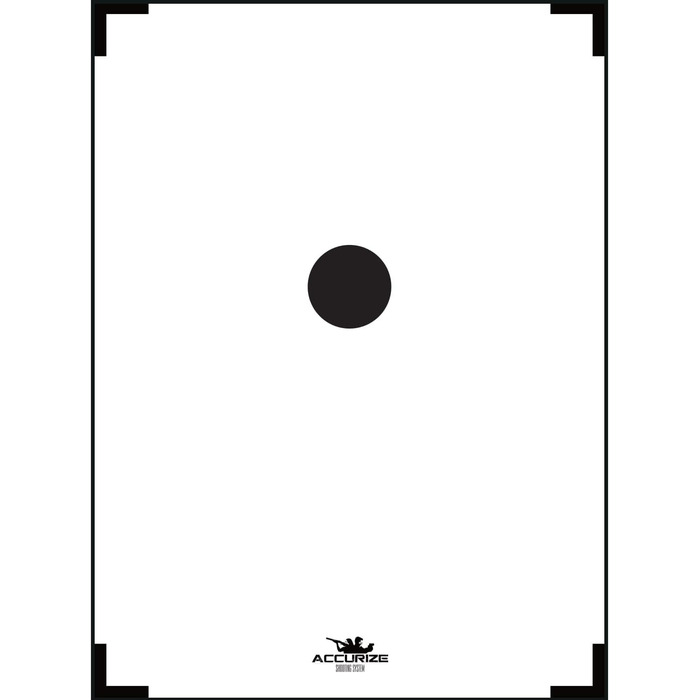 Мішень для стрільби з лука та вогнепальної зброї Accurize ISSF 50 м/5 м