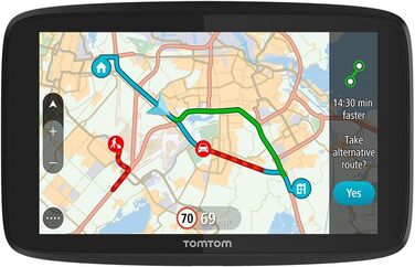 Навігаційний навігатор TomTom Car Navi GO 620-6 дюймів, оновлення через WiFi, оновлення карт світу, уникнення заторів завдяки TomTom Traffic через смартфон (відновлений) 6 дюймів
