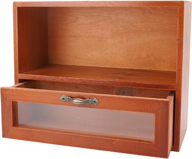 Коробки для зберігання Qcwwy, органайзер, прозора шухляда, полиця для дисплея, шафа для зберігання ювелірних виробів, косметики, офісного приладдя, кухні, вітальні, спальні, вінтажного стилю