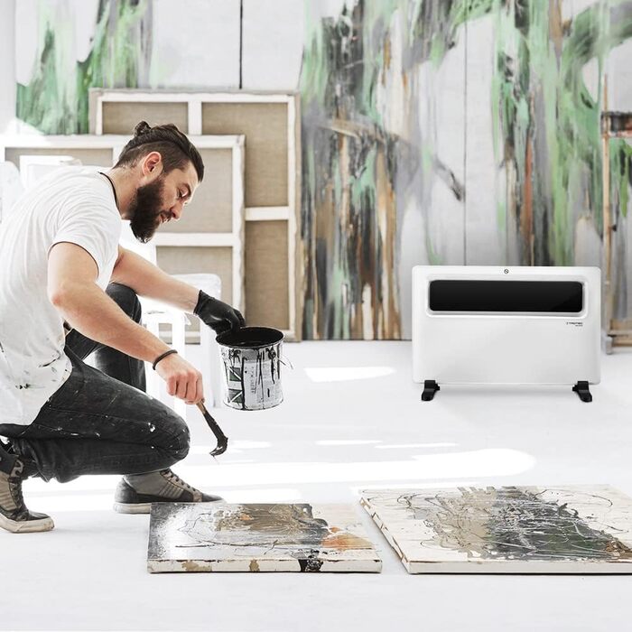 Конвекторний обігрівач TROTEC TCH 1510 E Теплова потужність 1500 Вт Електричний обігрівач, можливий настінний монтаж 1500 Вт