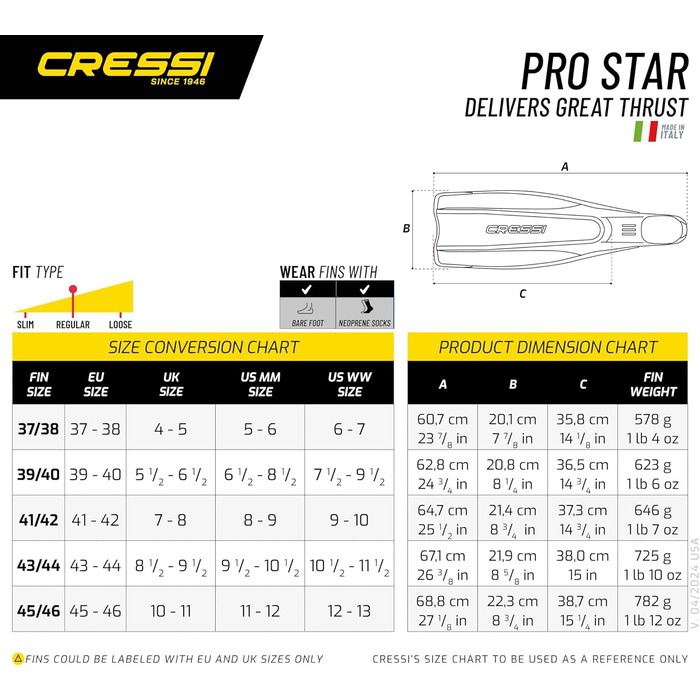Ласти чоловічі та жіночі 45/46 чорні