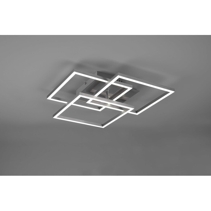 Стеля LED-світильник Reality Mobile R62883107, матовий нікель, 27 Вт, з пультом, димером, зміною кольорів та нічником