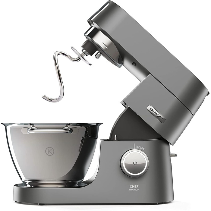 Гачок для тіста Kenwood з нержавіючої сталі KAT52.000SS, аксесуари для кухонних комбайнів Kenwood, гачок для змішування підходить для всіх кухонних комбайнів Chef, можна мити в посудомийній машині, нержавіюча сталь, срібло