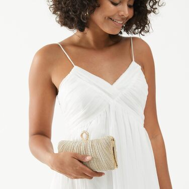 Золотий клатч жіночий елегантна сумочка на ланцюжку для вечірок, весіль та особливих подій