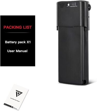 Акумулятор SEASON для електровелосипеда Pedelec 36V 10.4Ah / 14Ah Замінний акумулятор Літій-іонний акумулятор для електровелосипедів Pedelec від Ansmann Aldi MIFA (без корпусу акумулятора) 36V10.4Ah - БЕЗ зарядного пристрою