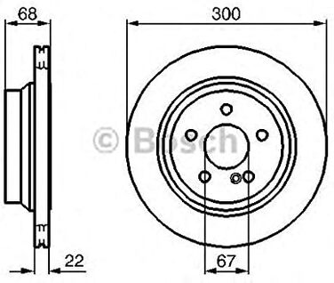 Гальмівні диски Bosch 986479042 (комплект 2 шт.)