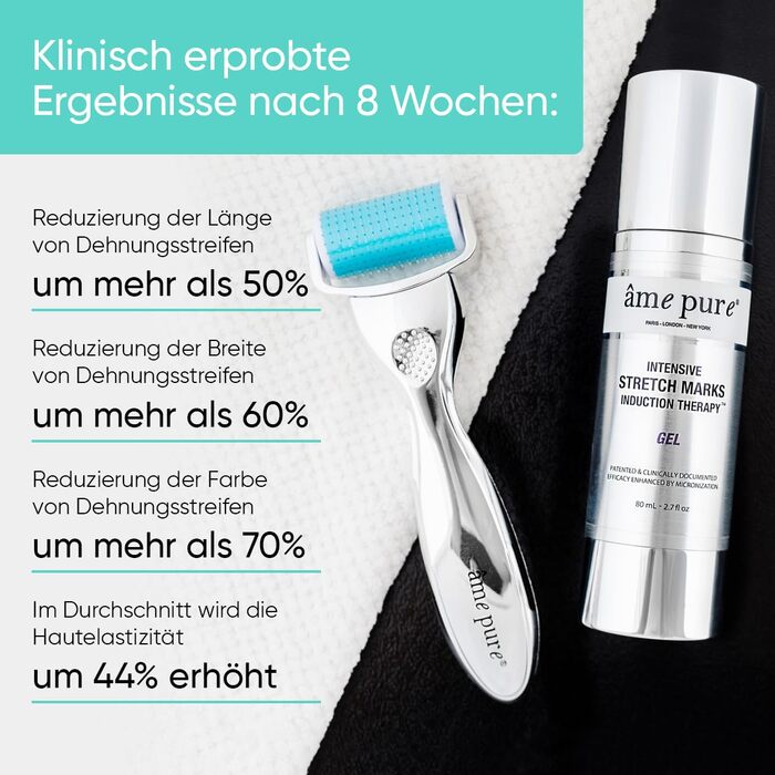Набір AME PURE Body Roller для видалення розтяжок, 0,75 мм - Ефект від використання CIT Body Roller можна порівняти з ефектом від лазерних процедур на шкірі