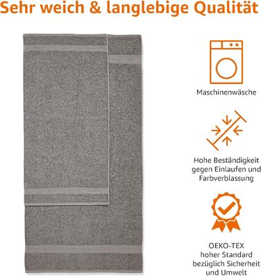 Набір рушників для ванних кімнат з 6 шт. , світлостійкий, 100 бавовна, м'який і поглинаючий, 2 рушники для ванної та 4 рушники для