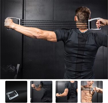 Еспандер для грудей Abaodam, пружинний тренажер, фітнес-обладнання, еластичний розвиваючий елемент для грудей