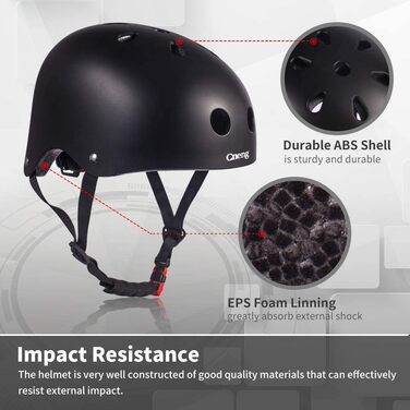 Шолом для скейтера, велосипедний шолом, шолом для дорослого велосипеда, скейтборда, самоката, BMX, дитячий, дорослий (дорослий (L))