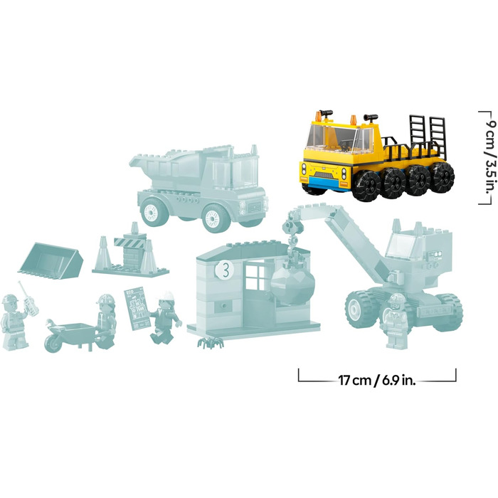 Конструктор LEGO City 60391, Будівельні машини та кран з кулею для знесення, 235 деталей